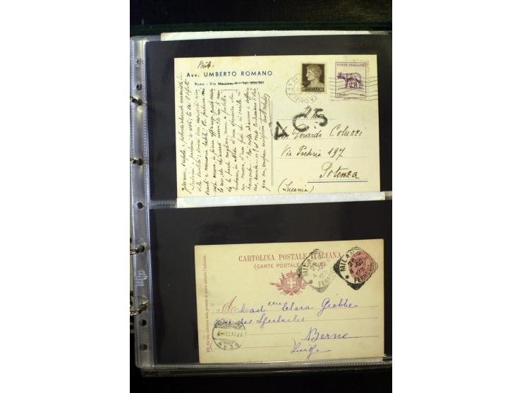 1800/1970 (ca.), rund 500 Briefe, Karten und Ganzsachen, dabei Reco, Zensur, Luftpost, Feldpost etc.