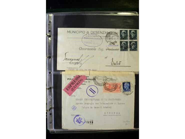 1800/1970 (ca.), rund 500 Briefe, Karten und Ganzsachen, dabei Reco, Zensur, Luftpost, Feldpost etc.