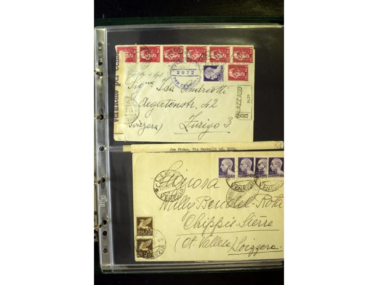 1800/1970 (ca.), rund 500 Briefe, Karten und Ganzsachen, dabei Reco, Zensur, Luftpost, Feldpost etc.