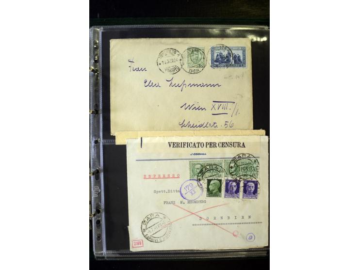 1800/1970 (ca.), rund 500 Briefe, Karten und Ganzsachen, dabei Reco, Zensur, Luftpost, Feldpost etc.