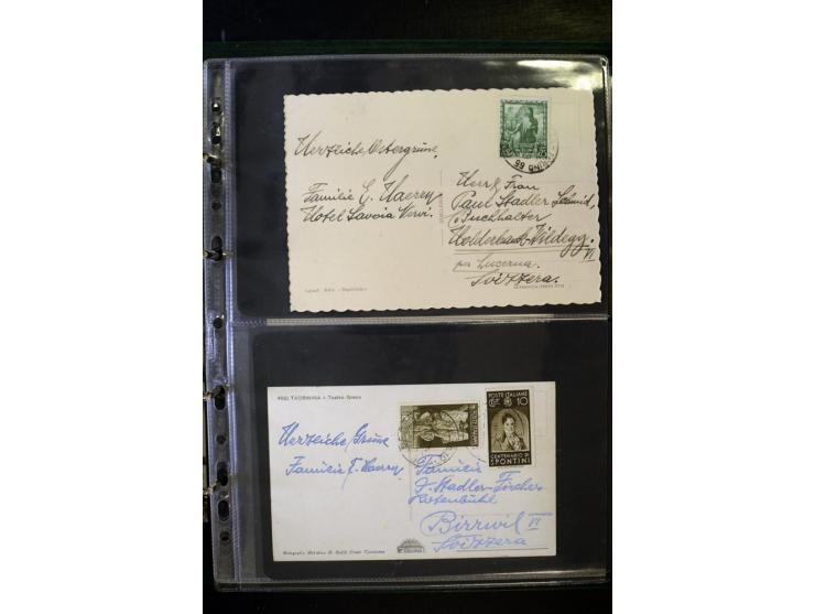 1800/1970 (ca.), rund 500 Briefe, Karten und Ganzsachen, dabei Reco, Zensur, Luftpost, Feldpost etc.