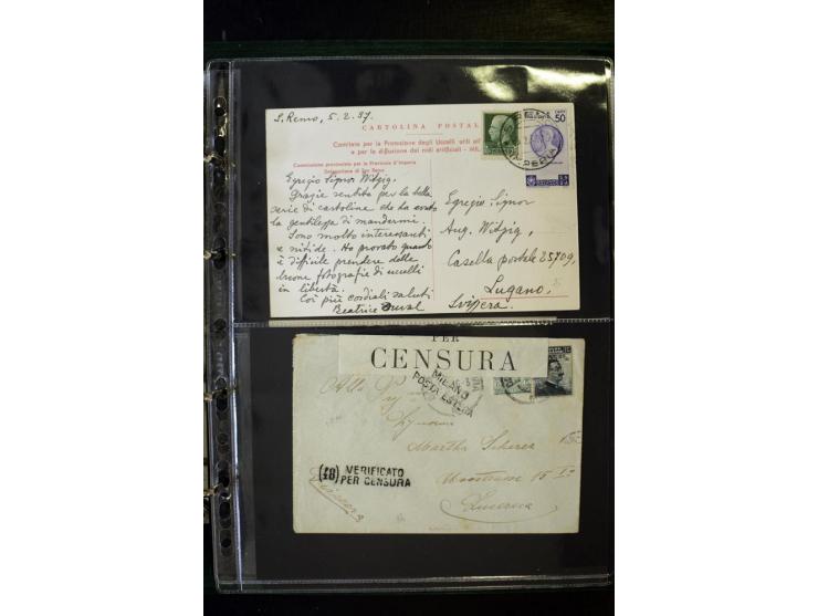 1800/1970 (ca.), rund 500 Briefe, Karten und Ganzsachen, dabei Reco, Zensur, Luftpost, Feldpost etc.