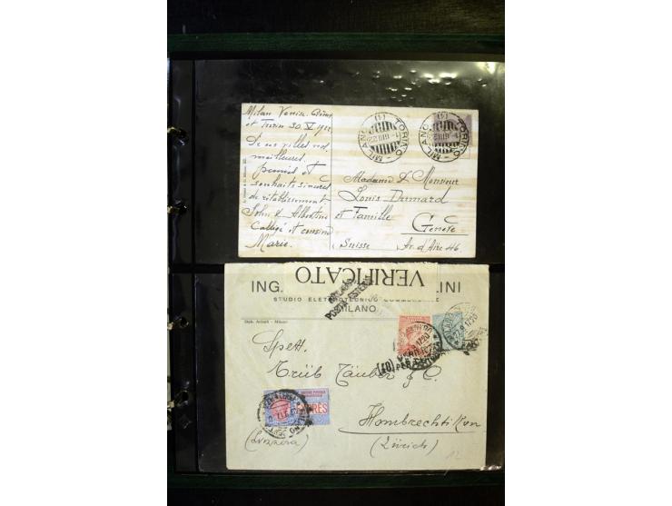 1800/1970 (ca.), rund 500 Briefe, Karten und Ganzsachen, dabei Reco, Zensur, Luftpost, Feldpost etc.