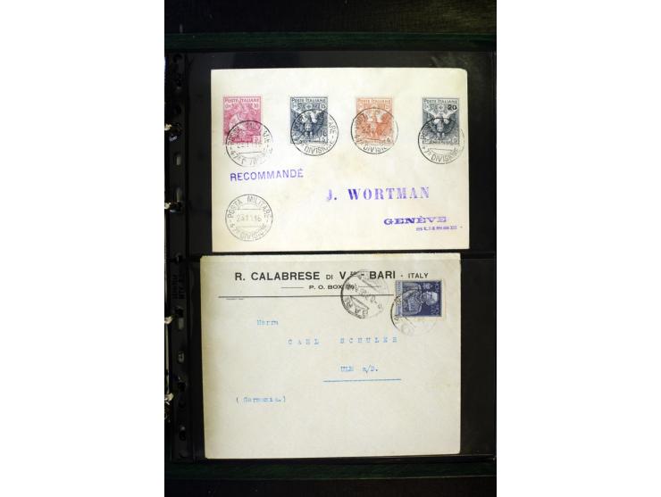 1800/1970 (ca.), rund 500 Briefe, Karten und Ganzsachen, dabei Reco, Zensur, Luftpost, Feldpost etc.
