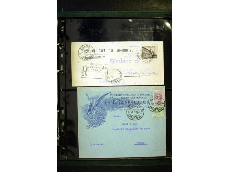1800/1970 (ca.), rund 500 Briefe, Karten und Ganzsachen, dabei Reco, Zensur, Luftpost, Feldpost etc.