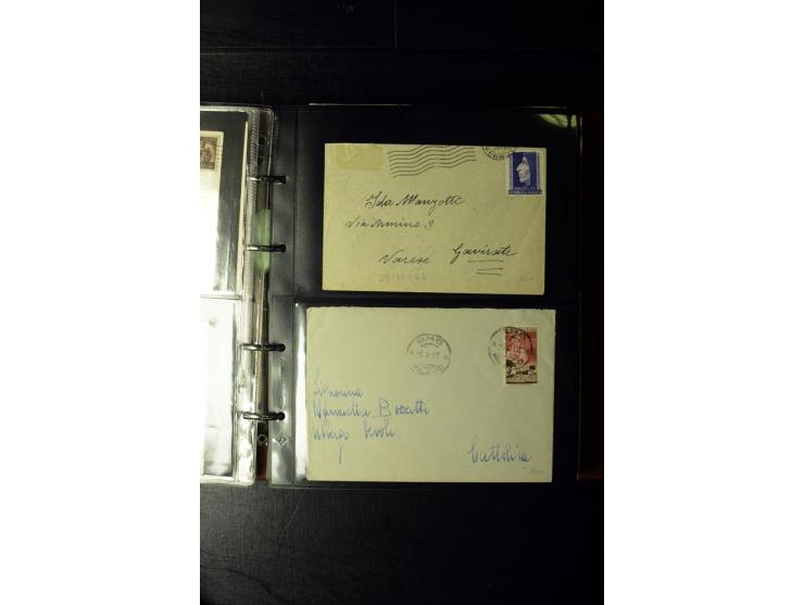 1800/1970 (ca.), rund 500 Briefe, Karten und Ganzsachen, dabei Reco, Zensur, Luftpost, Feldpost etc.
