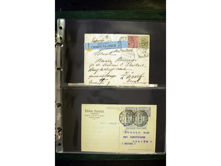1800/1970 (ca.), rund 500 Briefe, Karten und Ganzsachen, dabei Reco, Zensur, Luftpost, Feldpost etc.