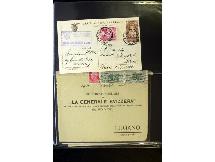 1800/1970 (ca.), rund 500 Briefe, Karten und Ganzsachen, dabei Reco, Zensur, Luftpost, Feldpost etc.
