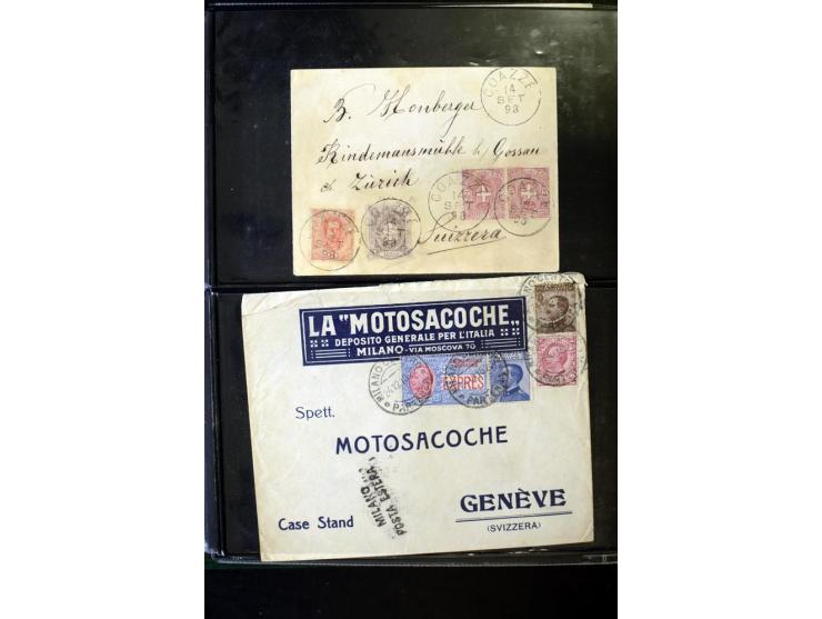 1800/1970 (ca.), rund 500 Briefe, Karten und Ganzsachen, dabei Reco, Zensur, Luftpost, Feldpost etc.