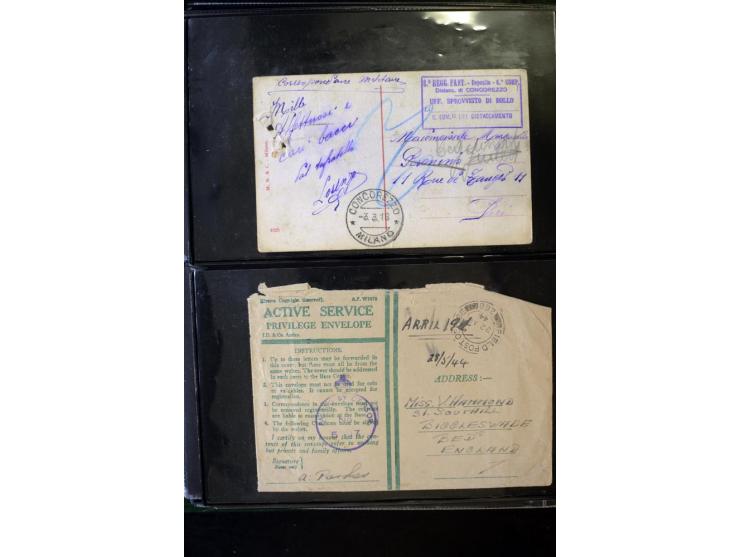 1800/1970 (ca.), rund 500 Briefe, Karten und Ganzsachen, dabei Reco, Zensur, Luftpost, Feldpost etc.