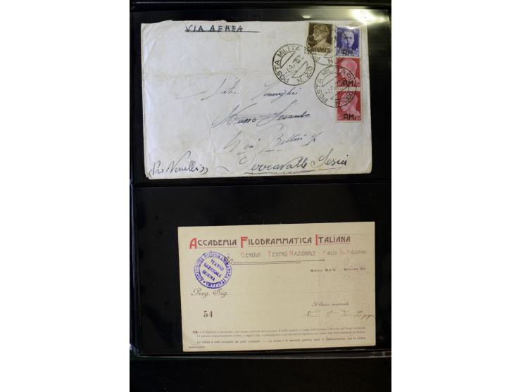 1800/1970 (ca.), rund 500 Briefe, Karten und Ganzsachen, dabei Reco, Zensur, Luftpost, Feldpost etc.