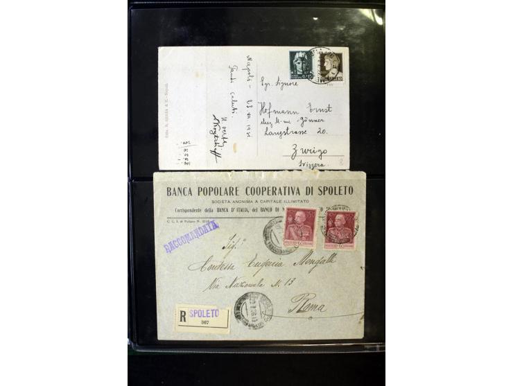 1800/1970 (ca.), rund 500 Briefe, Karten und Ganzsachen, dabei Reco, Zensur, Luftpost, Feldpost etc.