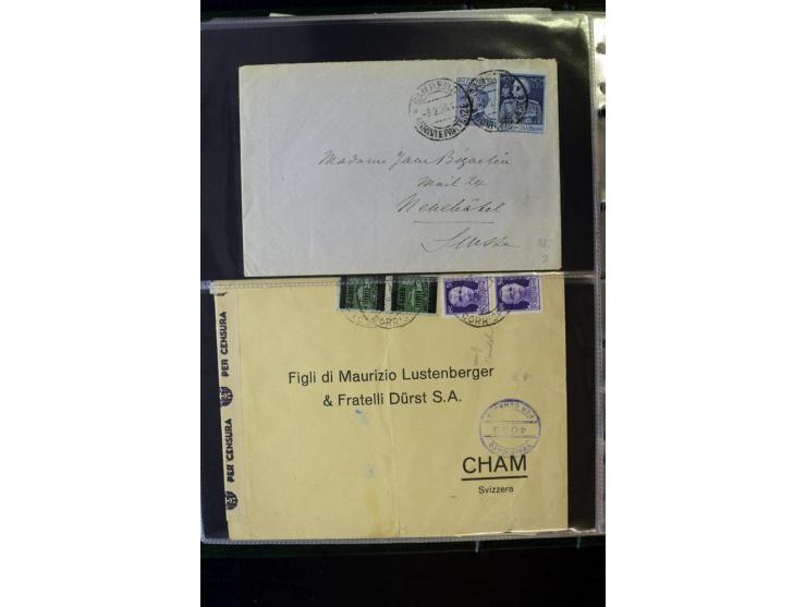 1800/1970 (ca.), rund 500 Briefe, Karten und Ganzsachen, dabei Reco, Zensur, Luftpost, Feldpost etc.