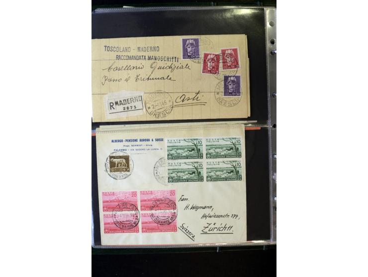 1800/1970 (ca.), rund 500 Briefe, Karten und Ganzsachen, dabei Reco, Zensur, Luftpost, Feldpost etc.