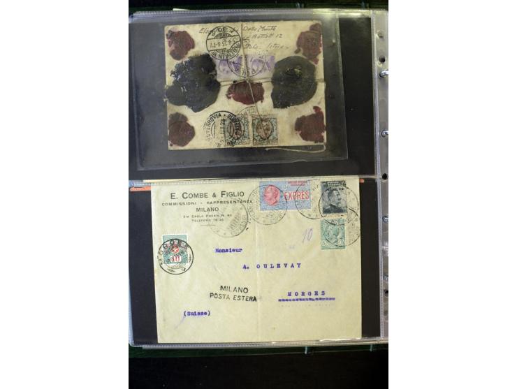 1800/1970 (ca.), rund 500 Briefe, Karten und Ganzsachen, dabei Reco, Zensur, Luftpost, Feldpost etc.