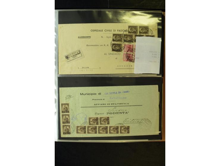 1800/1970 (ca.), rund 500 Briefe, Karten und Ganzsachen, dabei Reco, Zensur, Luftpost, Feldpost etc.