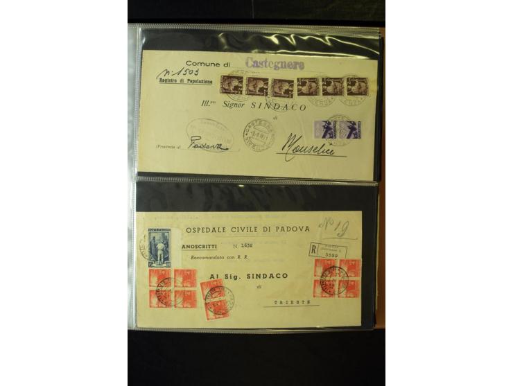 1800/1970 (ca.), rund 500 Briefe, Karten und Ganzsachen, dabei Reco, Zensur, Luftpost, Feldpost etc.