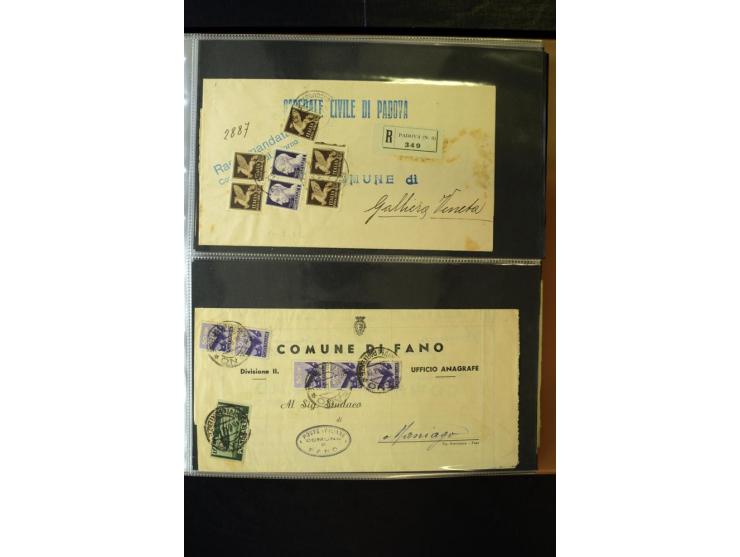 1800/1970 (ca.), rund 500 Briefe, Karten und Ganzsachen, dabei Reco, Zensur, Luftpost, Feldpost etc.