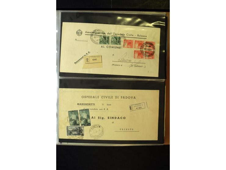 1800/1970 (ca.), rund 500 Briefe, Karten und Ganzsachen, dabei Reco, Zensur, Luftpost, Feldpost etc.