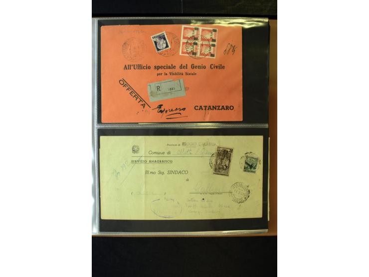 1800/1970 (ca.), rund 500 Briefe, Karten und Ganzsachen, dabei Reco, Zensur, Luftpost, Feldpost etc.