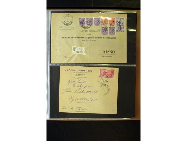 1800/1970 (ca.), rund 500 Briefe, Karten und Ganzsachen, dabei Reco, Zensur, Luftpost, Feldpost etc.