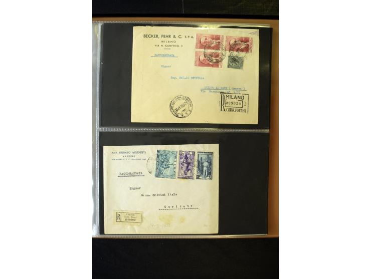 1800/1970 (ca.), rund 500 Briefe, Karten und Ganzsachen, dabei Reco, Zensur, Luftpost, Feldpost etc.