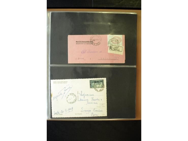 1800/1970 (ca.), rund 500 Briefe, Karten und Ganzsachen, dabei Reco, Zensur, Luftpost, Feldpost etc.