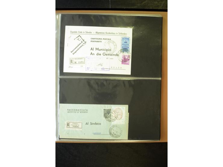1800/1970 (ca.), rund 500 Briefe, Karten und Ganzsachen, dabei Reco, Zensur, Luftpost, Feldpost etc.