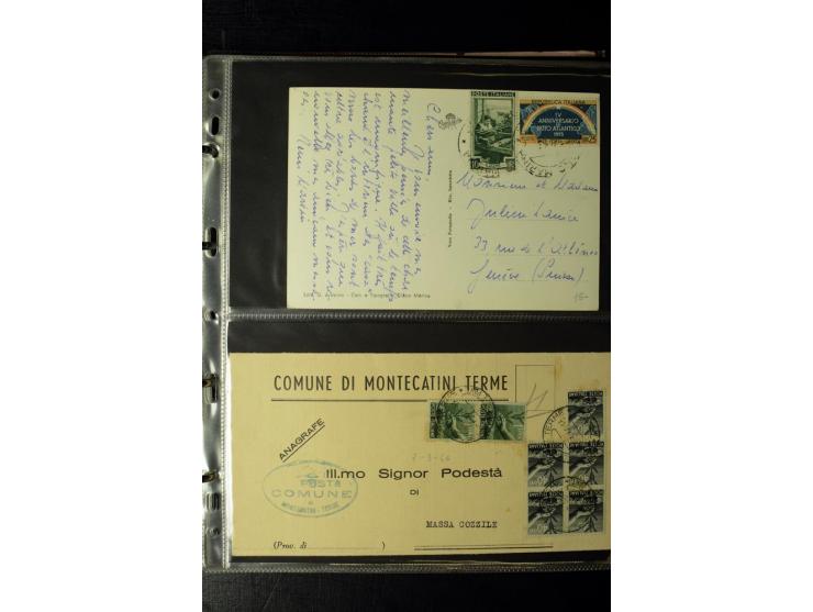 1800/1970 (ca.), rund 500 Briefe, Karten und Ganzsachen, dabei Reco, Zensur, Luftpost, Feldpost etc.