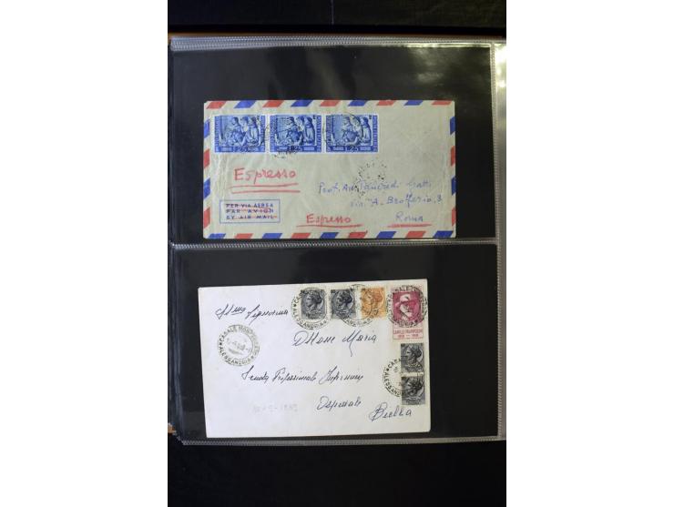 1800/1970 (ca.), rund 500 Briefe, Karten und Ganzsachen, dabei Reco, Zensur, Luftpost, Feldpost etc.