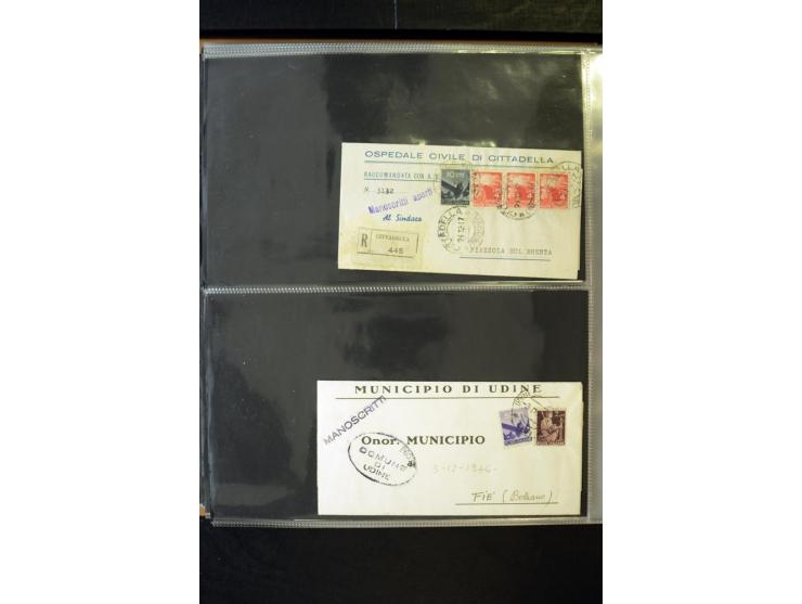 1800/1970 (ca.), rund 500 Briefe, Karten und Ganzsachen, dabei Reco, Zensur, Luftpost, Feldpost etc.