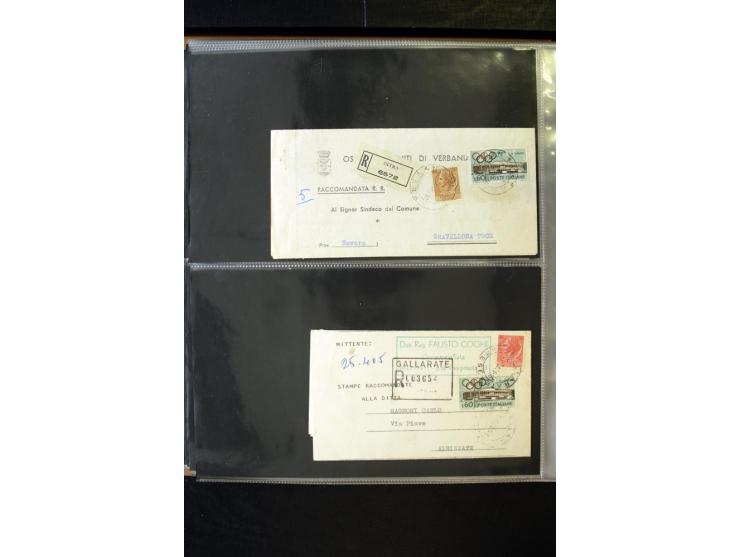 1800/1970 (ca.), rund 500 Briefe, Karten und Ganzsachen, dabei Reco, Zensur, Luftpost, Feldpost etc.