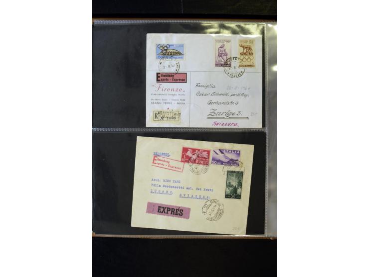 1800/1970 (ca.), rund 500 Briefe, Karten und Ganzsachen, dabei Reco, Zensur, Luftpost, Feldpost etc.