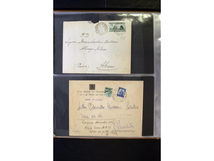 1800/1970 (ca.), rund 500 Briefe, Karten und Ganzsachen, dabei Reco, Zensur, Luftpost, Feldpost etc.