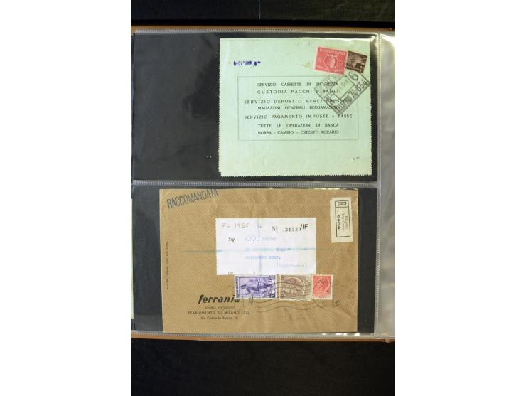 1800/1970 (ca.), rund 500 Briefe, Karten und Ganzsachen, dabei Reco, Zensur, Luftpost, Feldpost etc.
