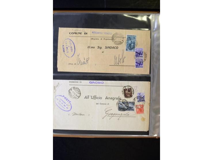 1800/1970 (ca.), rund 500 Briefe, Karten und Ganzsachen, dabei Reco, Zensur, Luftpost, Feldpost etc.