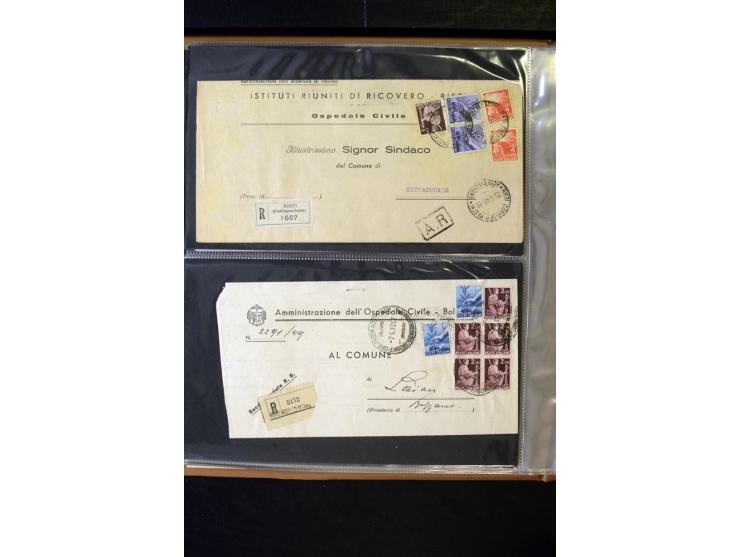1800/1970 (ca.), rund 500 Briefe, Karten und Ganzsachen, dabei Reco, Zensur, Luftpost, Feldpost etc.