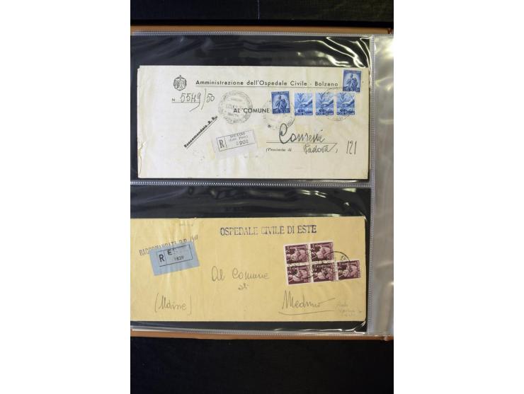 1800/1970 (ca.), rund 500 Briefe, Karten und Ganzsachen, dabei Reco, Zensur, Luftpost, Feldpost etc.
