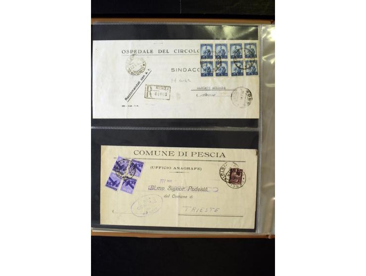 1800/1970 (ca.), rund 500 Briefe, Karten und Ganzsachen, dabei Reco, Zensur, Luftpost, Feldpost etc.