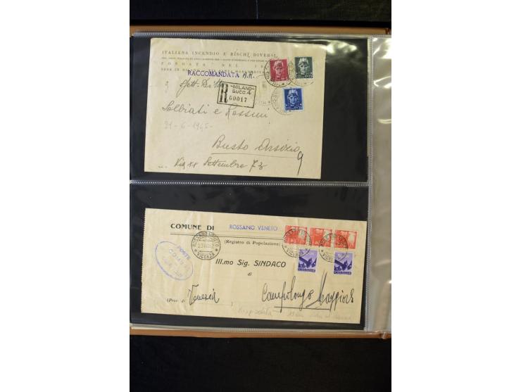 1800/1970 (ca.), rund 500 Briefe, Karten und Ganzsachen, dabei Reco, Zensur, Luftpost, Feldpost etc.