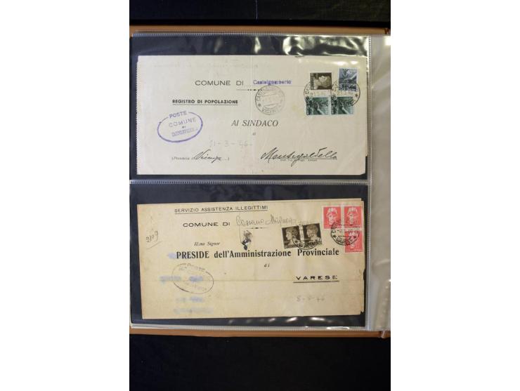 1800/1970 (ca.), rund 500 Briefe, Karten und Ganzsachen, dabei Reco, Zensur, Luftpost, Feldpost etc.