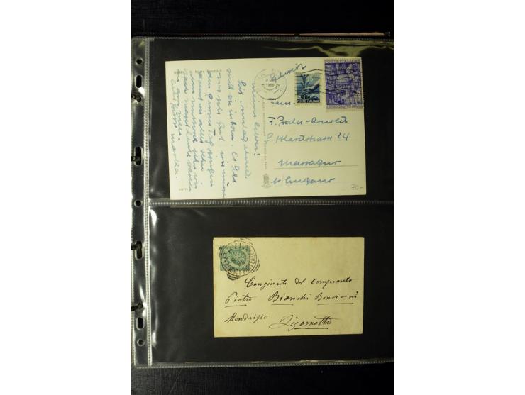 1800/1970 (ca.), rund 500 Briefe, Karten und Ganzsachen, dabei Reco, Zensur, Luftpost, Feldpost etc.