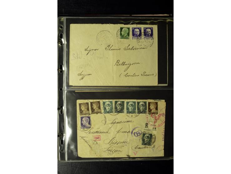 1800/1970 (ca.), rund 500 Briefe, Karten und Ganzsachen, dabei Reco, Zensur, Luftpost, Feldpost etc.