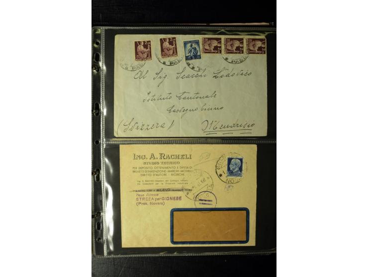 1800/1970 (ca.), rund 500 Briefe, Karten und Ganzsachen, dabei Reco, Zensur, Luftpost, Feldpost etc.