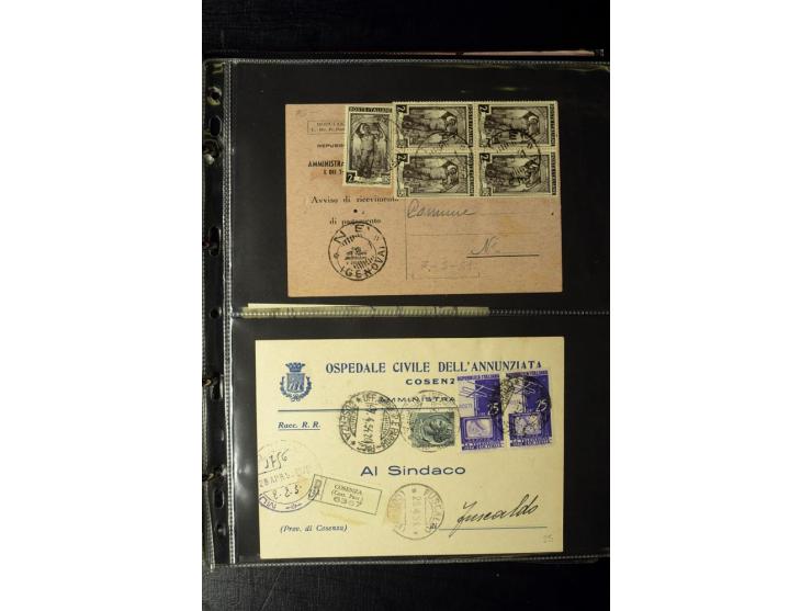 1800/1970 (ca.), rund 500 Briefe, Karten und Ganzsachen, dabei Reco, Zensur, Luftpost, Feldpost etc.