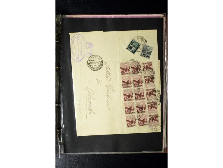 1800/1970 (ca.), rund 500 Briefe, Karten und Ganzsachen, dabei Reco, Zensur, Luftpost, Feldpost etc.