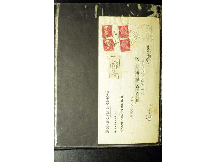 1800/1970 (ca.), rund 500 Briefe, Karten und Ganzsachen, dabei Reco, Zensur, Luftpost, Feldpost etc.