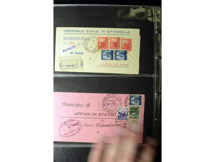 1800/1970 (ca.), rund 500 Briefe, Karten und Ganzsachen, dabei Reco, Zensur, Luftpost, Feldpost etc.
