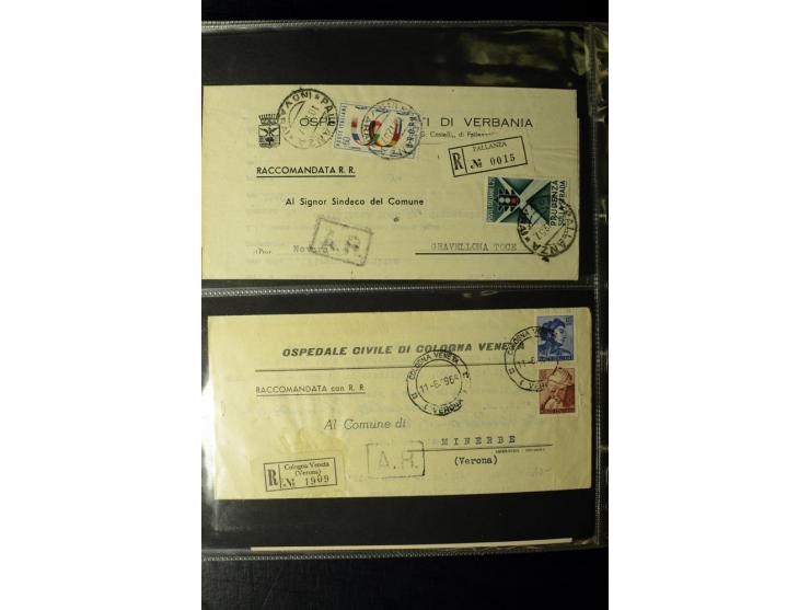 1800/1970 (ca.), rund 500 Briefe, Karten und Ganzsachen, dabei Reco, Zensur, Luftpost, Feldpost etc.