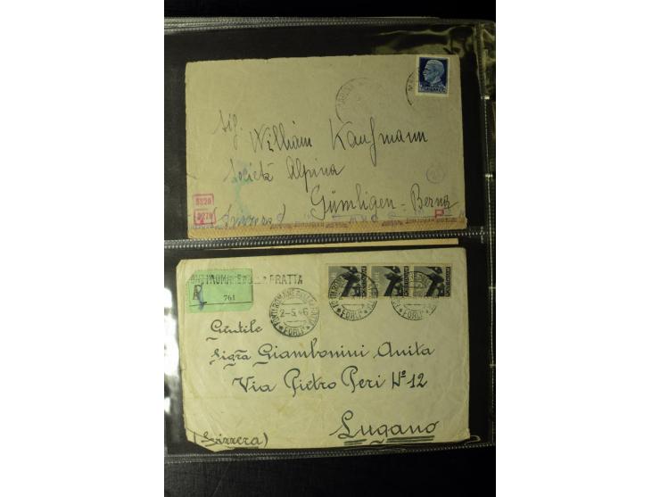 1800/1970 (ca.), rund 500 Briefe, Karten und Ganzsachen, dabei Reco, Zensur, Luftpost, Feldpost etc.